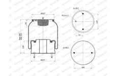 Mech, pneumaticke odpruzeni MONROE ASP4121