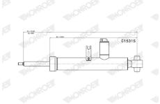 Tlumič pérování MONROE C1531S