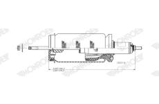 Tlmič zavesenia kabíny vodiča MONROE CB0319