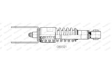 Tlumic, zaveseni kabiny MONROE CB0321