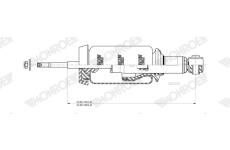 Tlmič zavesenia kabíny vodiča MONROE CB0325