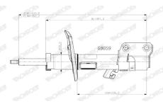 Tlumič pérování MONROE G8659