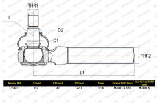 Hlava příčného táhla řízení MONROE L93G11