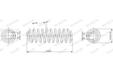 Pružina podvozku MONROE SE3344