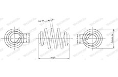 Pruzina podvozku MONROE SN2207