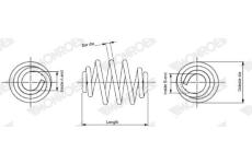 Pružina podvozku MONROE SN2783
