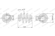 Pružina podvozku MONROE SN3407