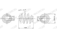 Pružina podvozku MONROE SN3652