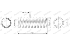 Pružina podvozku MONROE SP0005