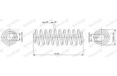 Pružina podvozku MONROE SP0033