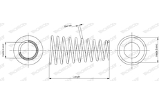 Pružina podvozku MONROE SP0070