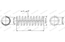 Pružina podvozku MONROE SP0079