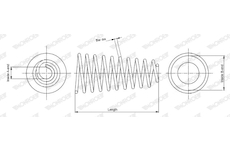 Pružina podvozku MONROE SP0139
