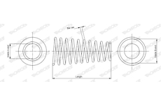 Pružina podvozku MONROE SP0612