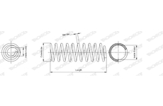 Pružina podvozku MONROE SP0736
