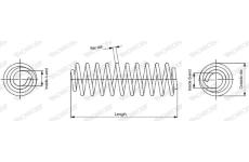 Pružina podvozku MONROE SP1189