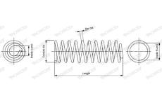 Pružina podvozku MONROE SP1389