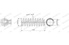 Pružina podvozku MONROE SP1950