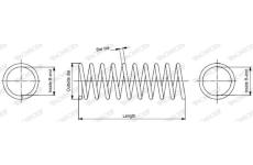 Pružina podvozku MONROE SP2322