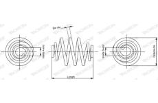 Pružina podvozku MONROE SP2868
