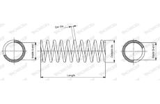Pružina podvozku MONROE SP2959