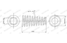 Pružina podvozku MONROE SP3058