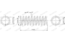 Pružina podvozku MONROE SP3532
