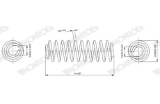 Pružina podvozku MONROE SP4091