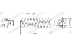 Pružina podvozku MONROE SP4094
