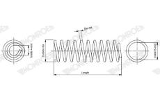 Pružina podvozku MONROE SP4096