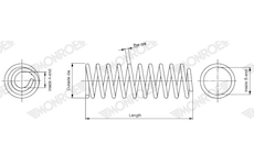 Pružina podvozku MONROE SP4112