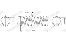 Pružina podvozku MONROE SP4115