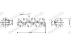 Pružina podvozku MONROE SP4371