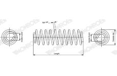 Pružina podvozku MONROE SP4375