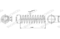 Pružina podvozku MONROE SP4387