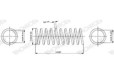 Pružina podvozku MONROE SP4450