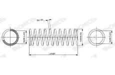 Pružina podvozku MONROE SP4938