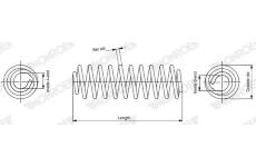 Pružina podvozku MONROE SP4945