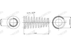 Pružina podvozku MONROE SP4952