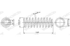 Pružina podvozku MONROE SP4962