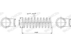 Pružina podvozku MONROE SP5006