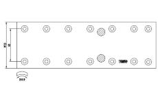Sada brzdoveho oblozeni, bubnova brzda TEXTAR 1505901