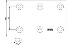 Brzdove oblozeni, bubnova brzda TEXTAR 15879