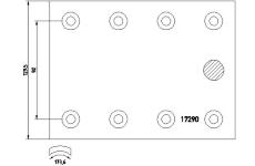 Sada brzdoveho oblozeni, bubnova brzda TEXTAR 1729006
