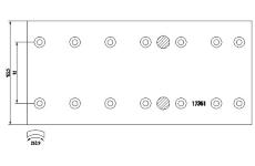 Sada brzdoveho oblozeni, bubnova brzda TEXTAR 1735103
