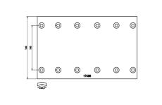 Sada brzdoveho oblozeni, bubnova brzda TEXTAR 1768801