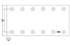 Sada brzdoveho oblozeni, bubnova brzda TEXTAR 1790007