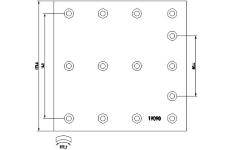 Sada brzdového obloženi, bubnová brzda TEXTAR 1909002