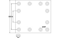 Sada brzdoveho oblozeni, bubnova brzda TEXTAR 1917706