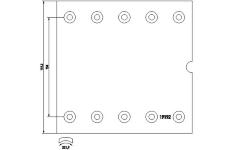 Sada brzdoveho oblozeni, bubnova brzda TEXTAR 1919201